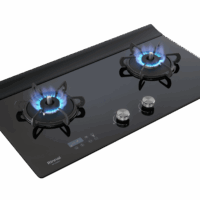 RB-A2660G(B)緻溫系列 檯面式緻溫玻璃雙口爐