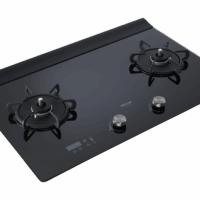 RB-A2760G(B)緻溫系列 檯面式緻溫玻璃雙口爐