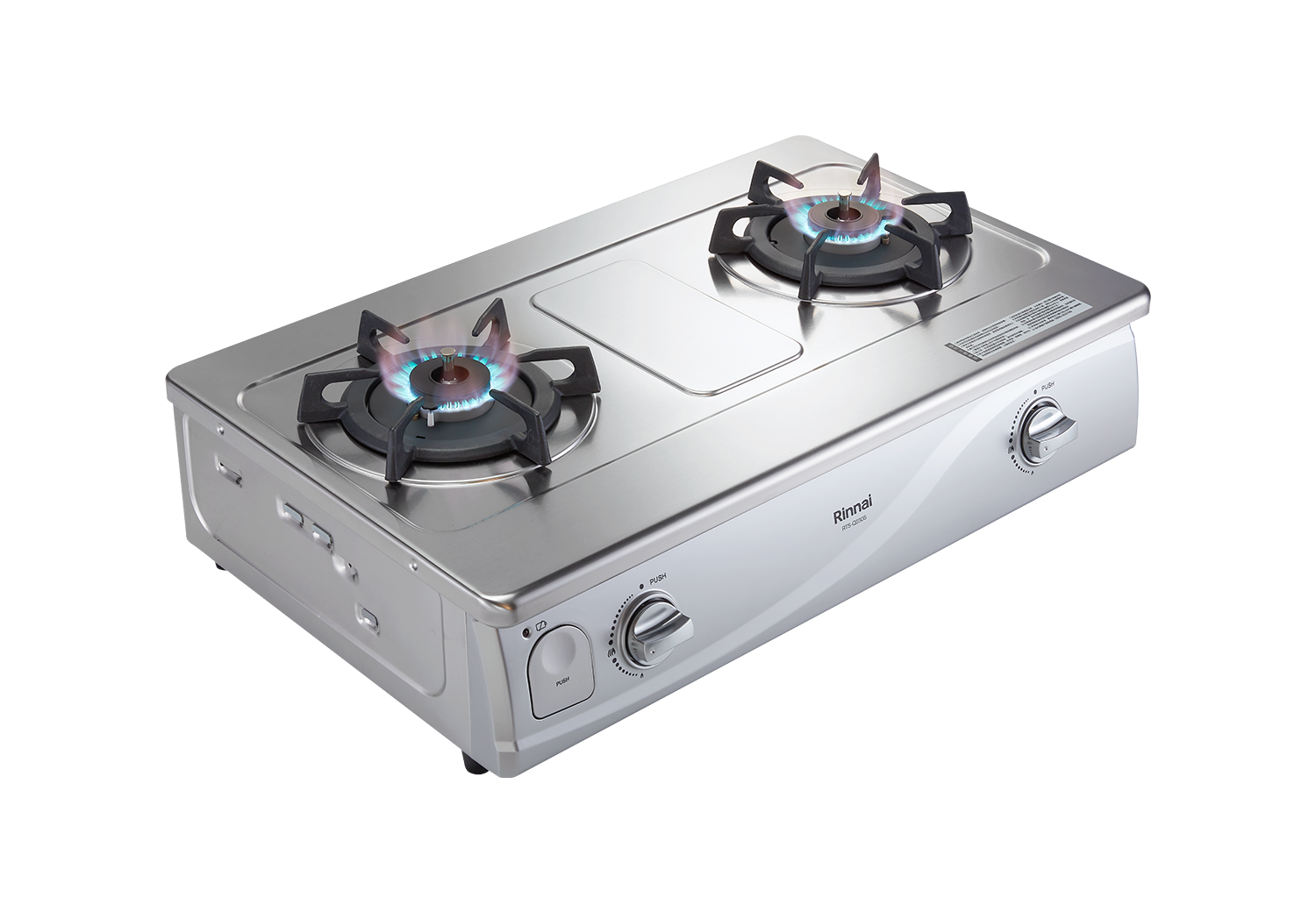 RTS-Q230S感溫系列 台爐式感溫不鏽鋼雙口爐:圖片 2